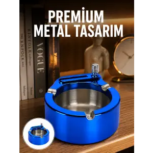 Dekoratif Çakmaklı Küllük Kolay Temizlenebilir Metal Yeni Nesil
