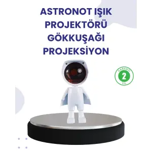 Dekoratif Gün Batımı Işığı – Astronot Figürlü