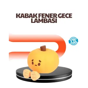 Dekoratif Pumpkin Gece Lambası Şarjlı Dokunmatik LED Işık