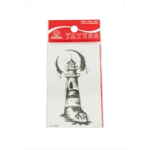 Deniz Feneri Tattoo Dövme Sticker