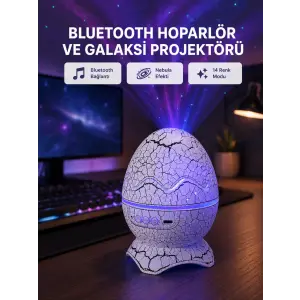 Dinozor Yumurta Gece Lambası Projektör – 14 Renk Seçeneği