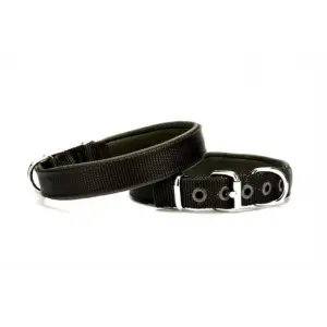 Dokuma Softlu Köpek Boyun Tasması 2 cm x 45 cm Siyah