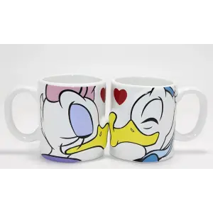 Donald Ve Daisy Duck 2li Öpüşen Çift Kupa Bardak Seti Alk4539