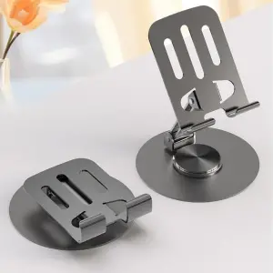 Dönebilir ve Katlanabilir Masaüstü Metal Telefon Tutucu