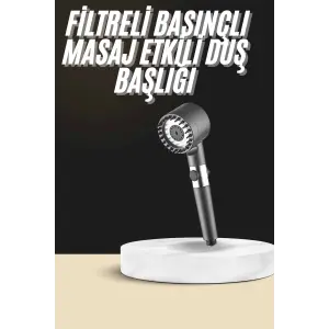 Duş Başlığı Profesyonel Masaj Başlıklı 3 Modlu Yeni Nesil Masaj Uçlu Su Tasarruflu