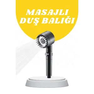 Duş Başlığı Yüksek Basınçlı Masaj Taraklı 3 Kademeli