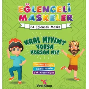 Eğlenceli maskeler kral mıyım sa korsan mı?