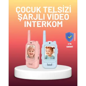 Ekranlı Walkie Talkie Oyuncağı Ses ve Görüntü Destekli
