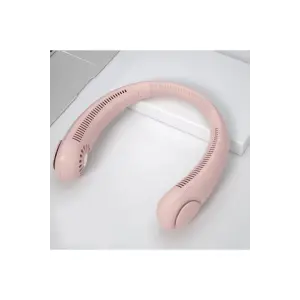 El vantilatörü boyun askılı kablosuz şarjlı taşınabilir mini pembe 2 yıl garantili
