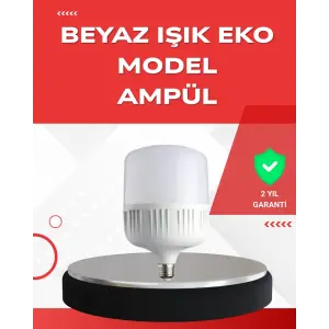 Elektrik Kesintileri İçin Şarjlı LED Ampul 30W E27 Beyaz Işık