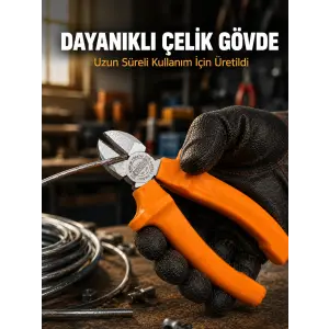 Ergonomik Saplı Hassas Kesim Sunan Dövme Çelik Yan Keski