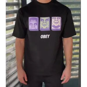 ERKEK Bisiklet Yaka Baskılı Oversize Kısa kol T-Shirt - Siyah
