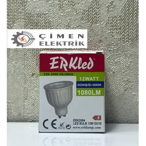 ERKLED ERK 2094 GU10 Lensli Ampül 12W 3000K Gün Işığı