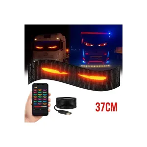 Esnek USB 5V Bluetooth Uygulama Kontrollü 16x64 LED Matrix Panel, Kayan Yazı Gösterimi