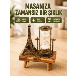 Ev, Ofis ve Kafeler İçin Retro Ahşap Kum Saati Dekorasyonu