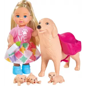 Evi Köpeği ve 3 Yavrusu SMB-105733072