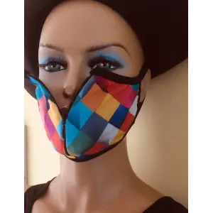 Fermuarlı 2 Katlı Maske