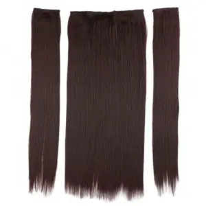Fiber Sen Düz Yarım Ay + 2 Yan Çıt Çıt / Koyu Kahve