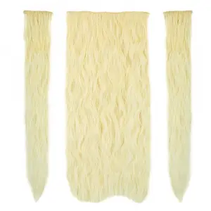 Fiber Sen Kabarık Daalı Yarım Ay + 2 Yan Çıt Çıt / Açık Platin