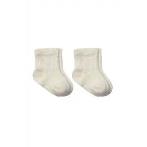 Fiyonklu Penye Soket Çorap 2li 10150 Naturel