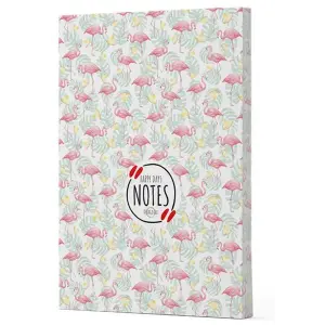 Flamingo 3 - Yan Boyamalı Çizgili Defter