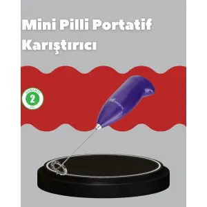 Frappe ve Cappuccino Maker – Taşınabilir Pilli Köpürtücü Mikser
