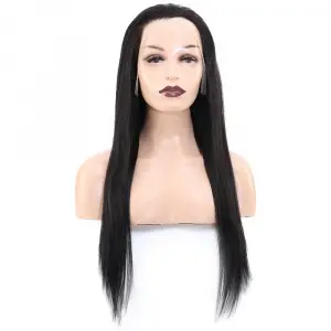 Front Lace Gerçek Tül Peruk Düz / Doğal / 65/70cm
