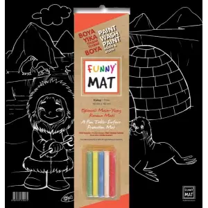 Funny Mat Black Kutup (Tebeşirli)
