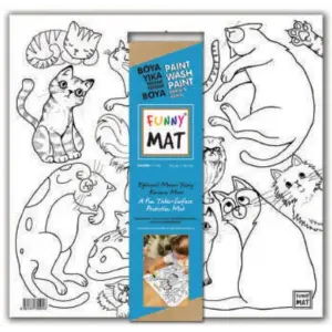 Funny Mat - Kediler 40x40cm