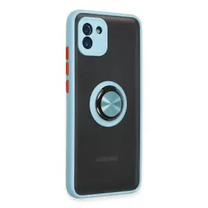 Galaxy A03 Kılıf Montreal Yüzüklü  Kapak - Buz Mi