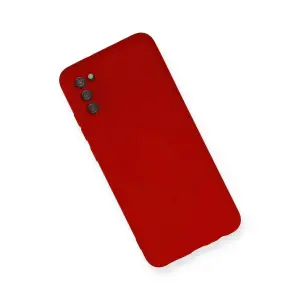 Galaxy A03s Kılıf Nano İçi Kadife  - Kırmızı