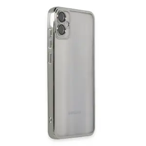 Galaxy A05 Kılıf  Lensli  - Gümüş