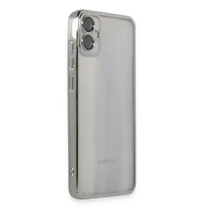Galaxy A05 Kılıf  Lensli  - Gümüş