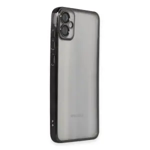 Galaxy A05 Kılıf  Lensli  - Siyah