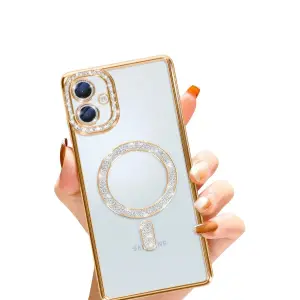 Galaxy A06 Joke Simli Magneticsafe Kılıf - Gold