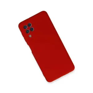 Galaxy A22 Kılıf Nano İçi Kadife  - Kırmızı