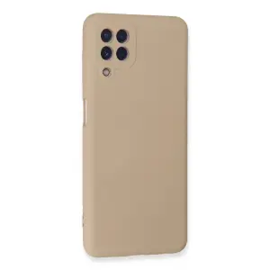 Galaxy A22 Kılıf Nano İçi Kadife  - Pudra