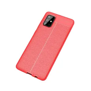 Galaxy A71 Kılıf Auto Fus Kapak - Kırmızı