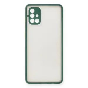 Galaxy A71 Kılıf Montreal  Kapak - Yeşil