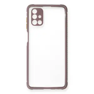 Galaxy M51 Kılıf Miami Şeffaf  - Açık Mor