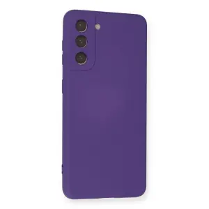 Galaxy S21 Kılıf Nano İçi Kadife  - Mor