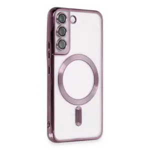 Galaxy S22 Kılıf Kross Magneticsafe Kapak - Mor