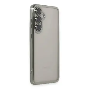 Galaxy S23 Fe Kılıf  Lensli  - Gümüş