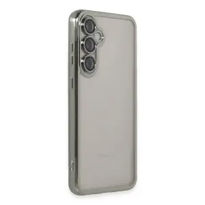 Galaxy S23 Fe Kılıf  Lensli  - Gümüş