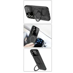 Galaxy S24 Fe Kılıf Joy Lens Standlı Kapak - Mor