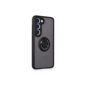 Galaxy S24 Fe Kılıf Montreal Yüzüklü  Kapak - Siyah