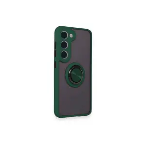 Galaxy S24 Fe Kılıf Montreal Yüzüklü  Kapak - Yeşil