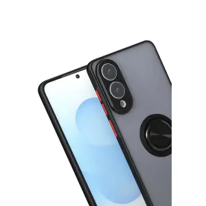 Galaxy S25 Edge Kılıf Montreal Yüzüklü  Kapak - Siyah