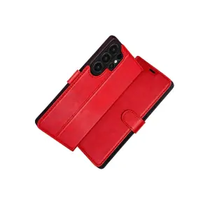 Galaxy S26 Ultra Trend S Plus Kapaklı Kılıf - Kırmızı