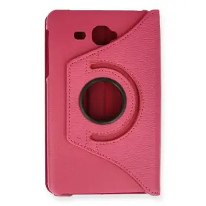 Galaxy T280 Tab A 7 Kılıf 360 Tablet Deri Kılıf - Pembe